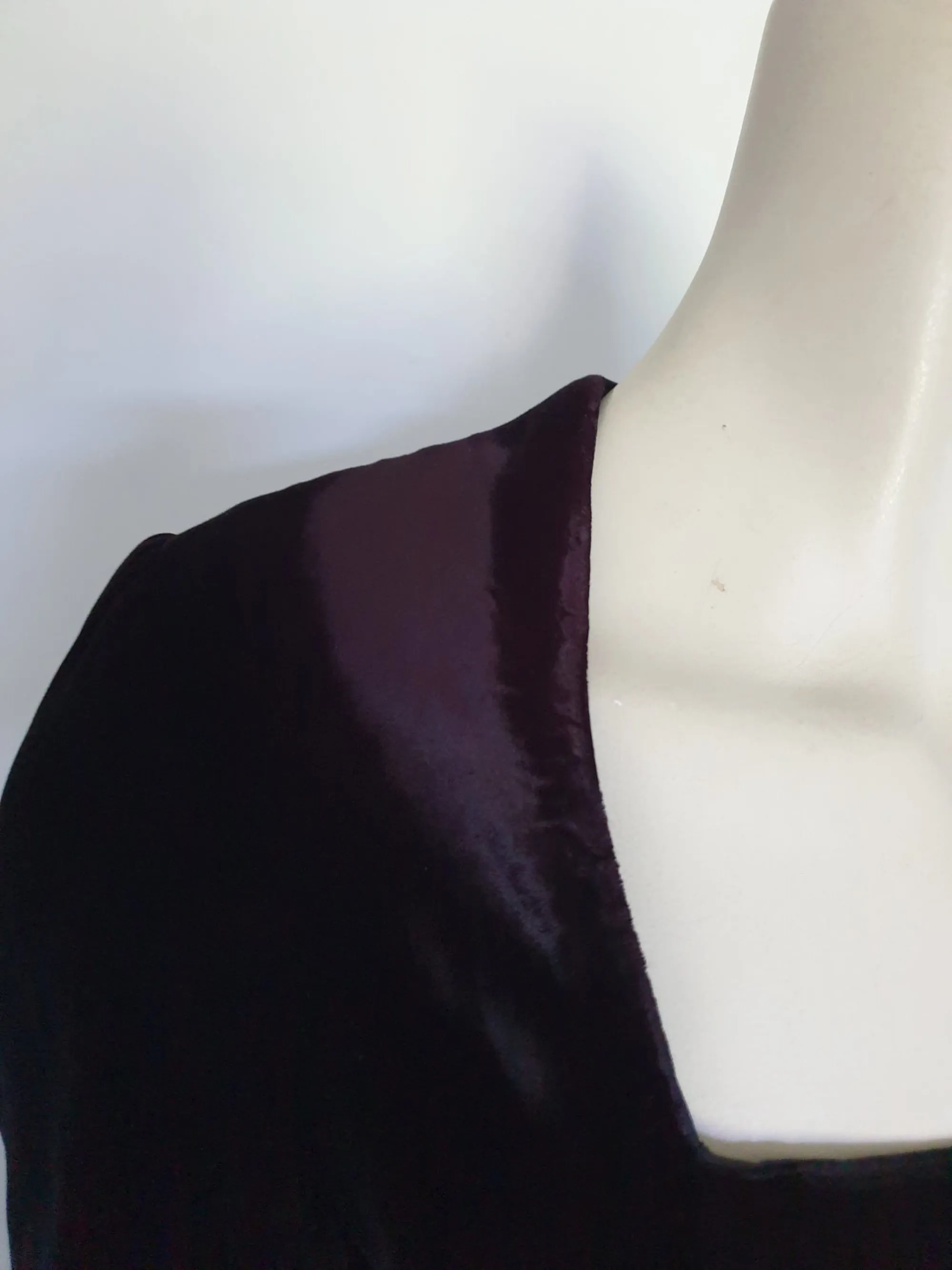 1980s Prom Dress - Black and Green - Velvet & Taffeta - S