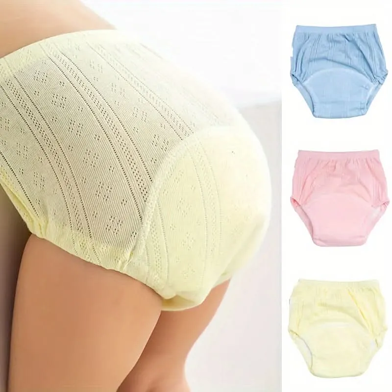 6-Pack Cotton Baby Training Pants, Washable Inserts