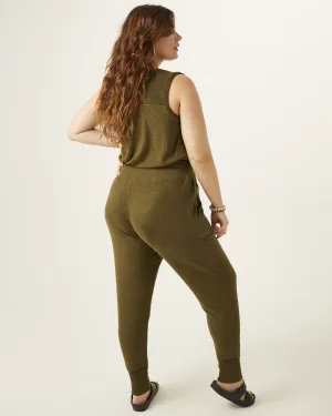 Angelica Ribbed Joggers | Olive Green