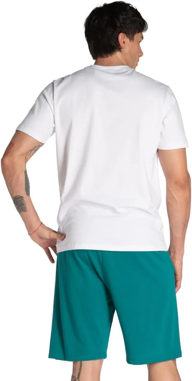 ARENA Unisex Planet Water Cotton T-Shirt Short Sleeve Crew Neck Regular Fit Athletic Workout Top Cozy Active Tee