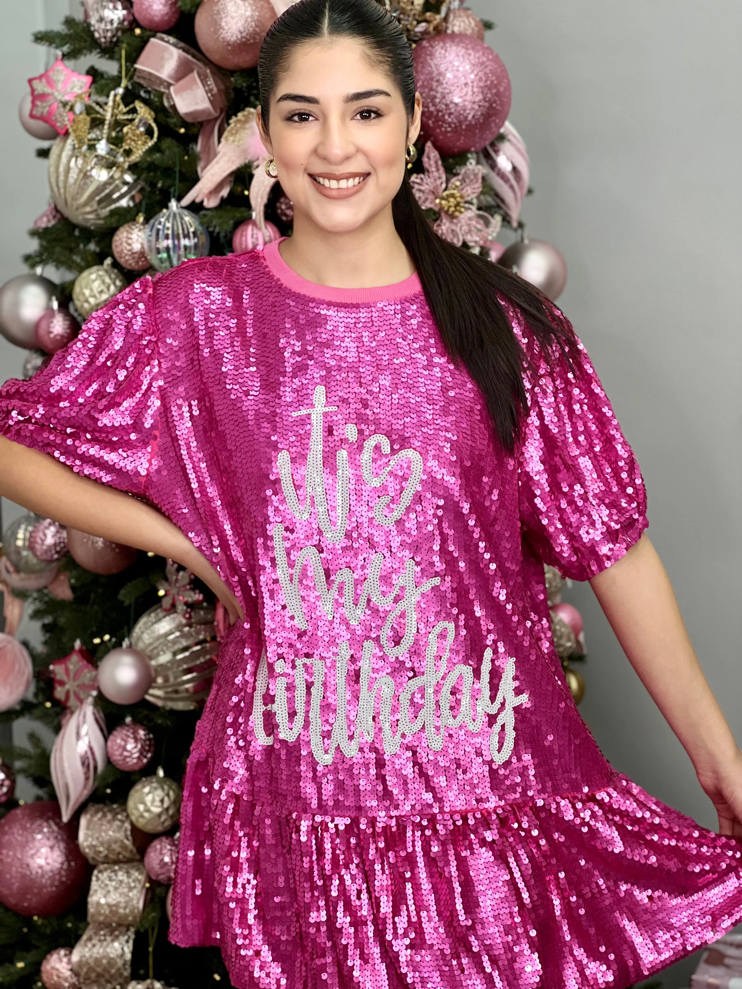 BARBIE BDAY SEQUIN DRESS