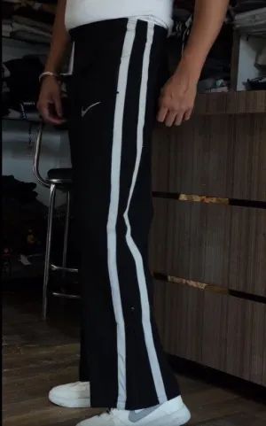 Black Convertible Bootcut Track Pant