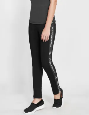 Black Hashtag Tights