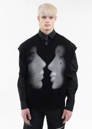 BLACK KISS KNIT VEST