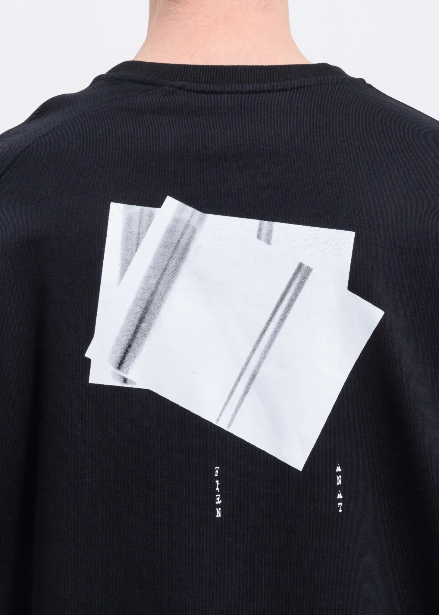 Black Numbered Graphic Sweatshirt