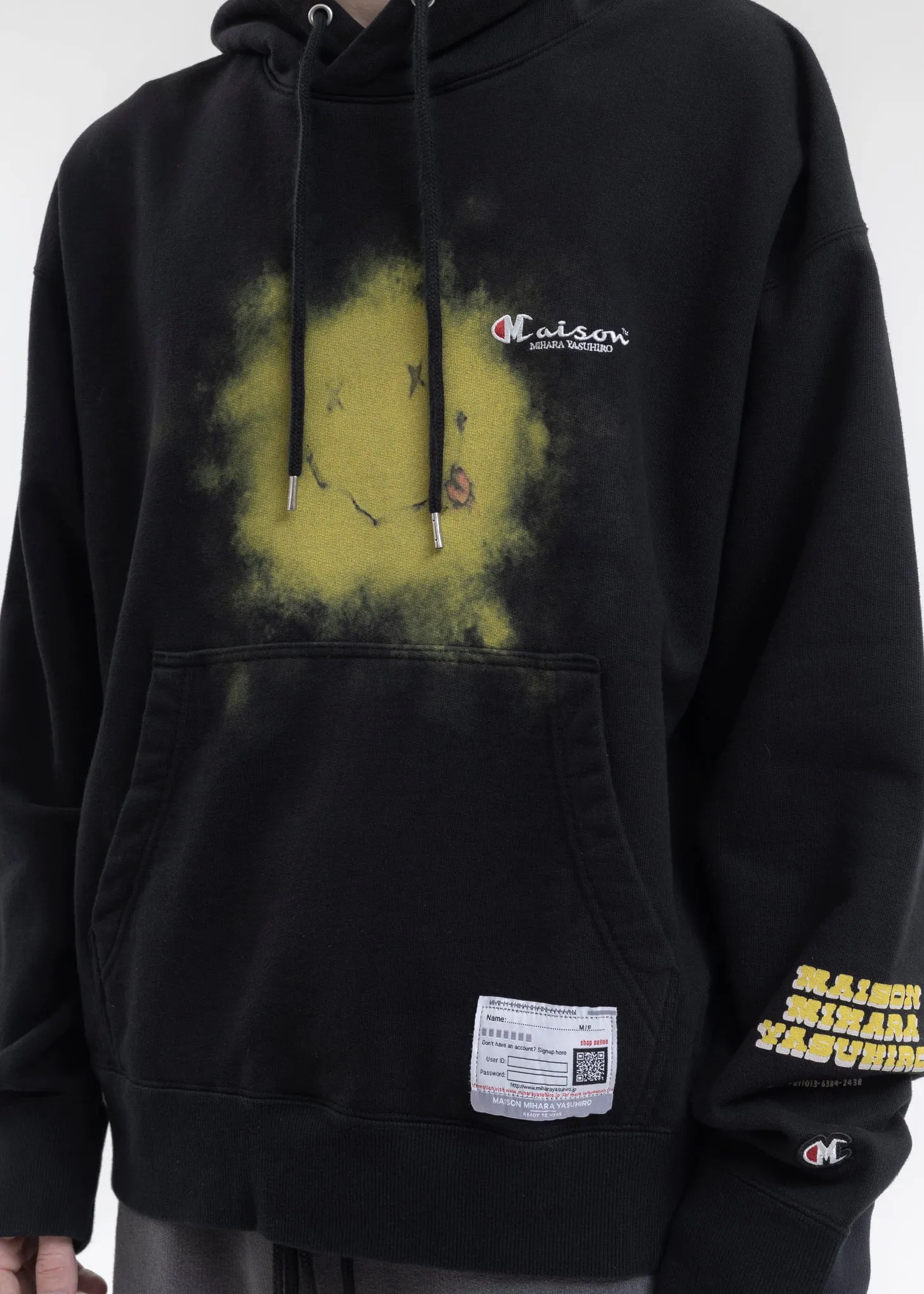 Black Printed Pullover Hoodies