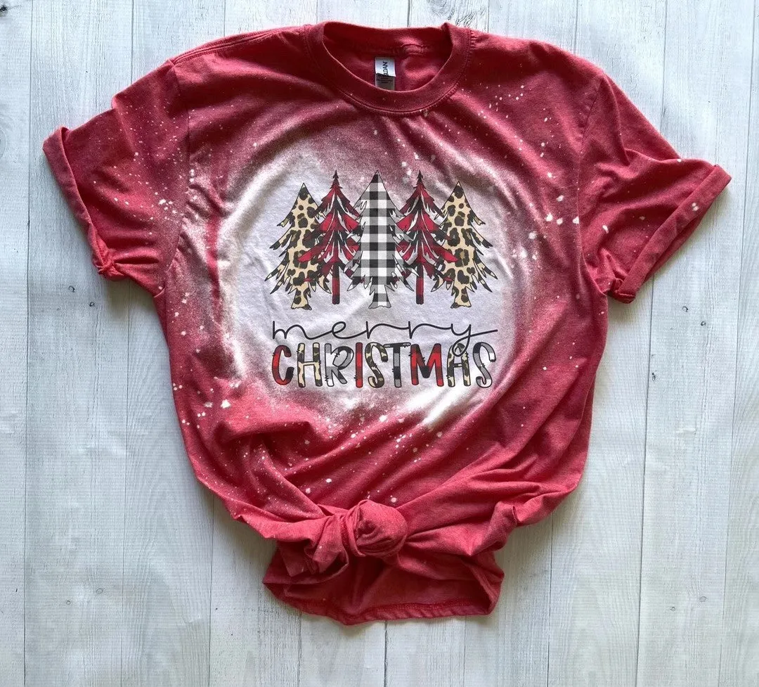 Bleached Merry Christmas Tee