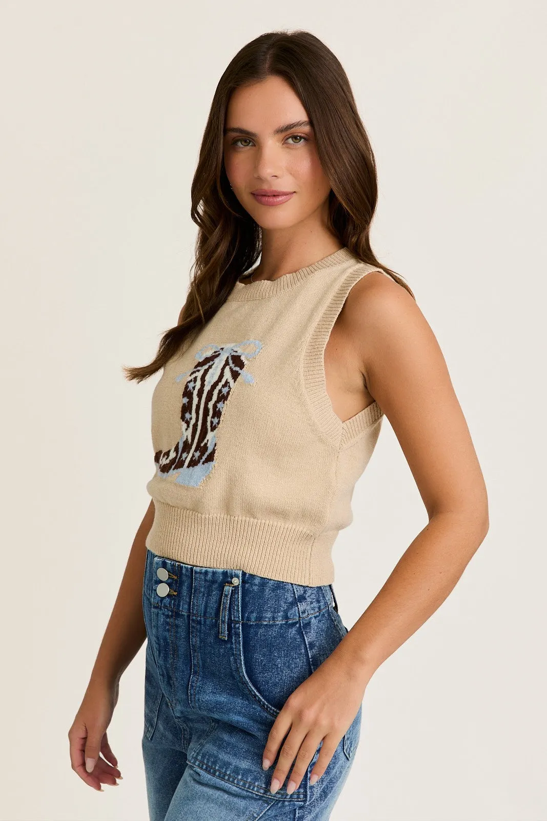 Boot Scoot Knit Top