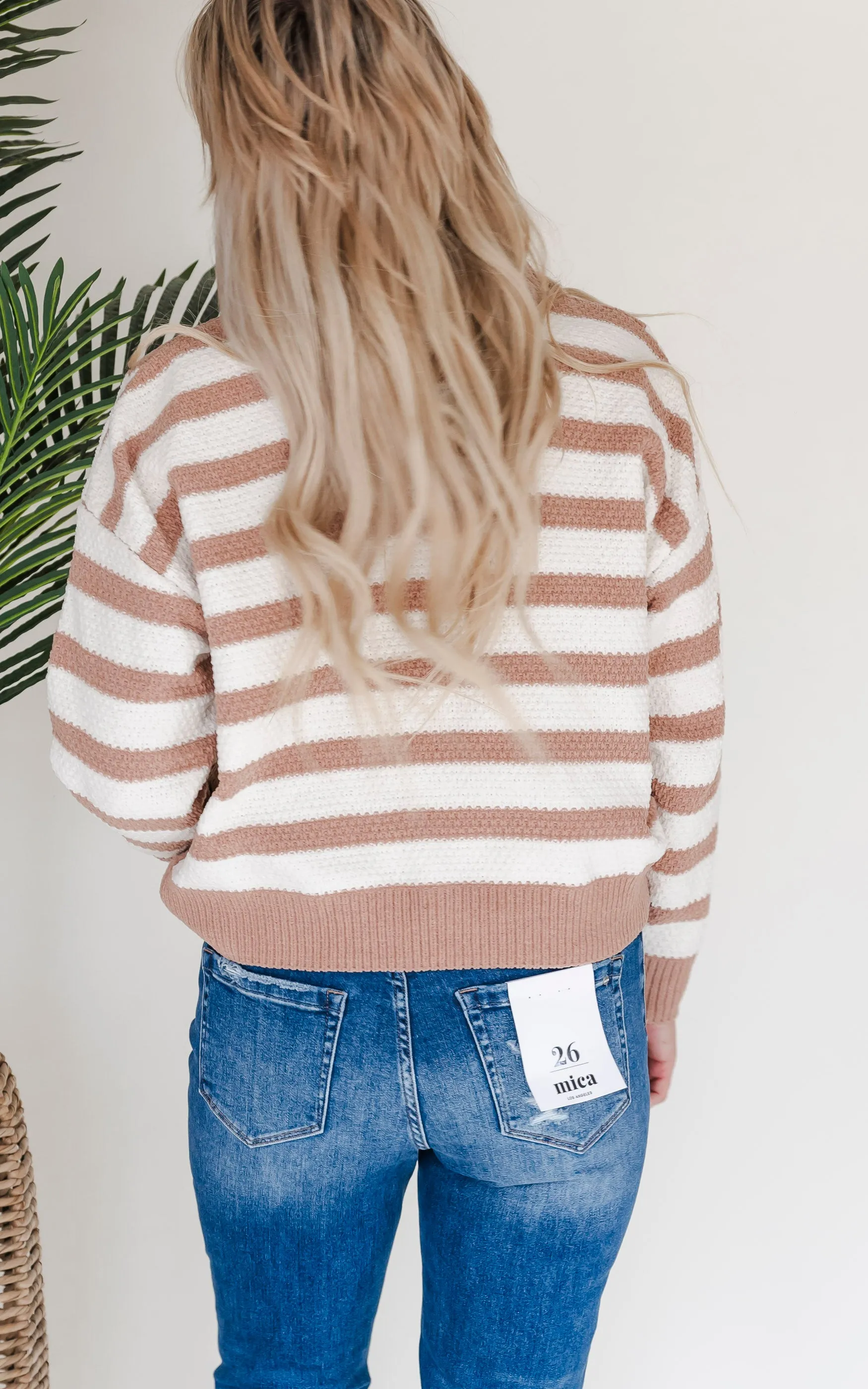 Checkmate Stripes Sweater by Salty Wave*