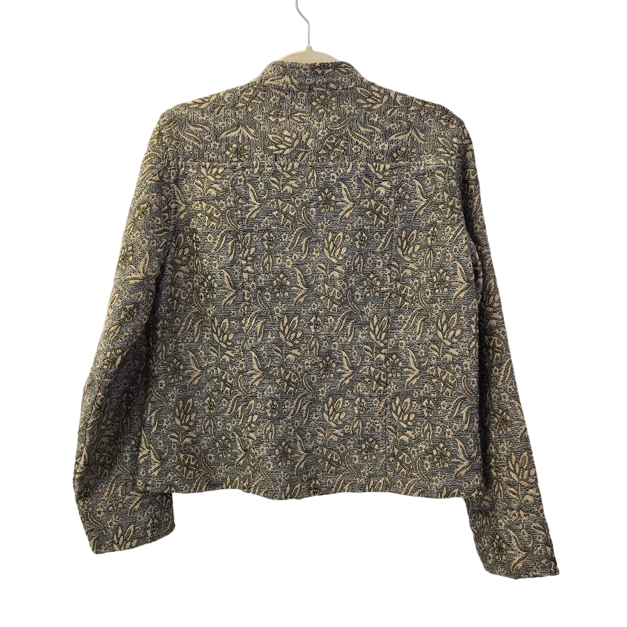 Chico's Jacquard Floral Blazer Jacket Size Chico's 1/Medium