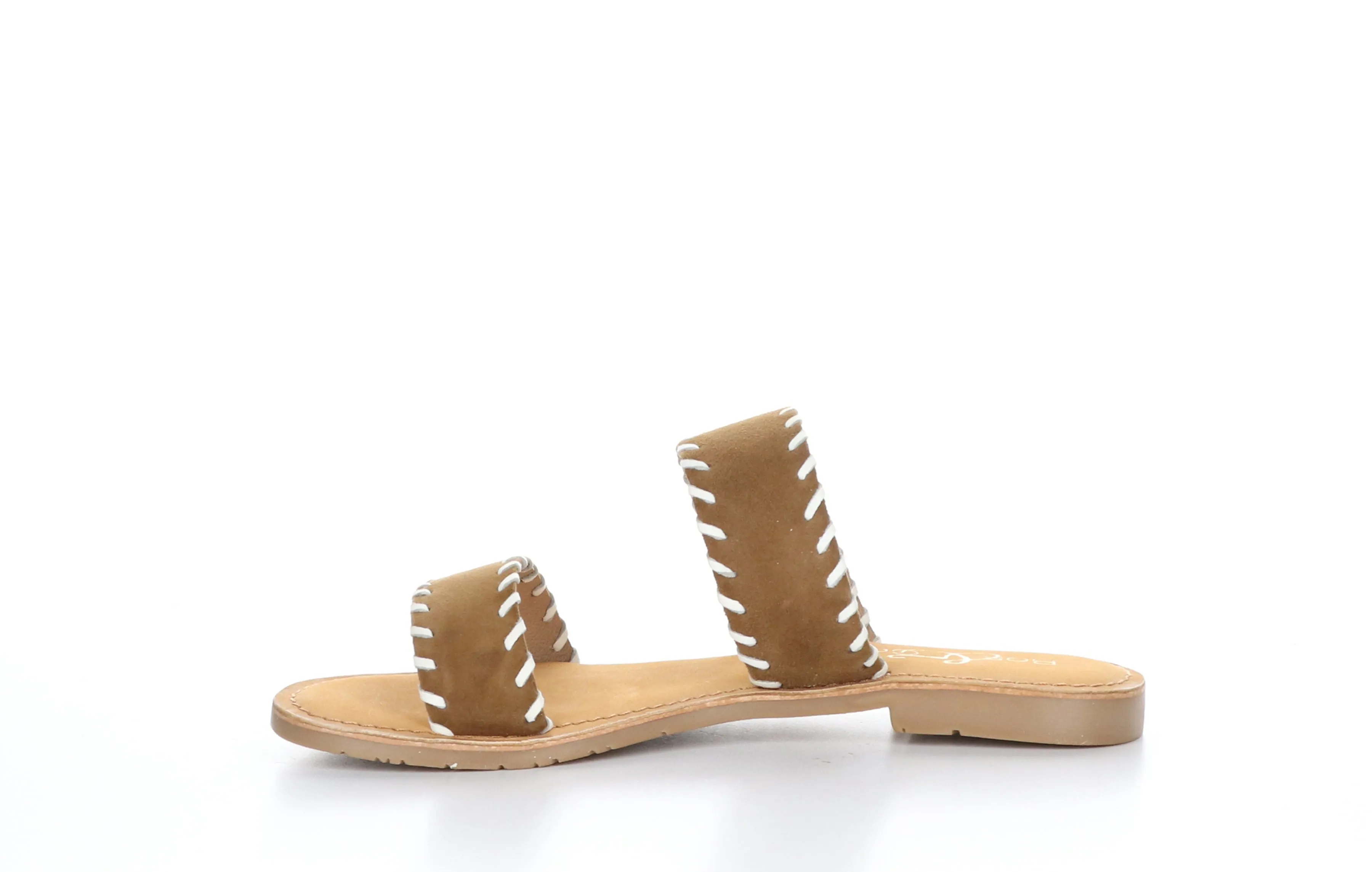 CLARA Brown Flat Sandals