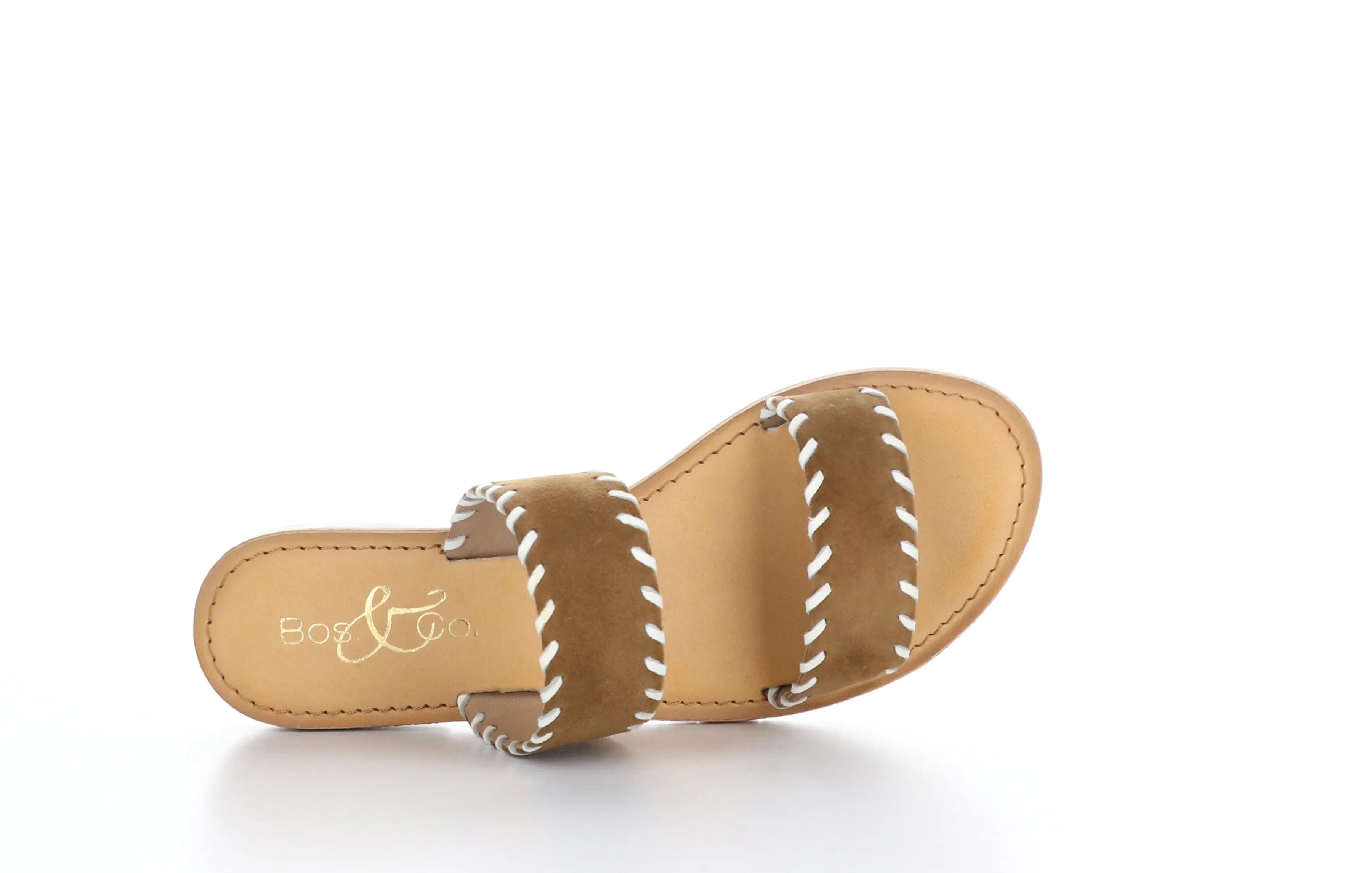 CLARA Brown Flat Sandals
