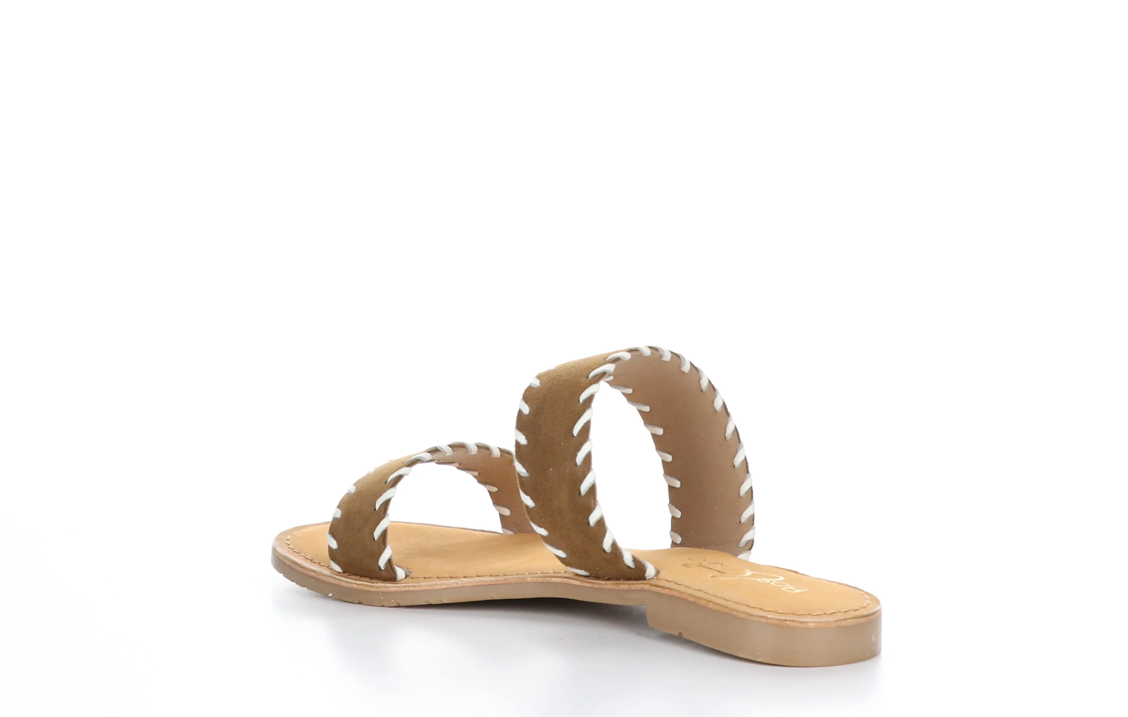 CLARA Brown Flat Sandals