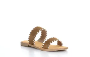 CLARA Brown Flat Sandals
