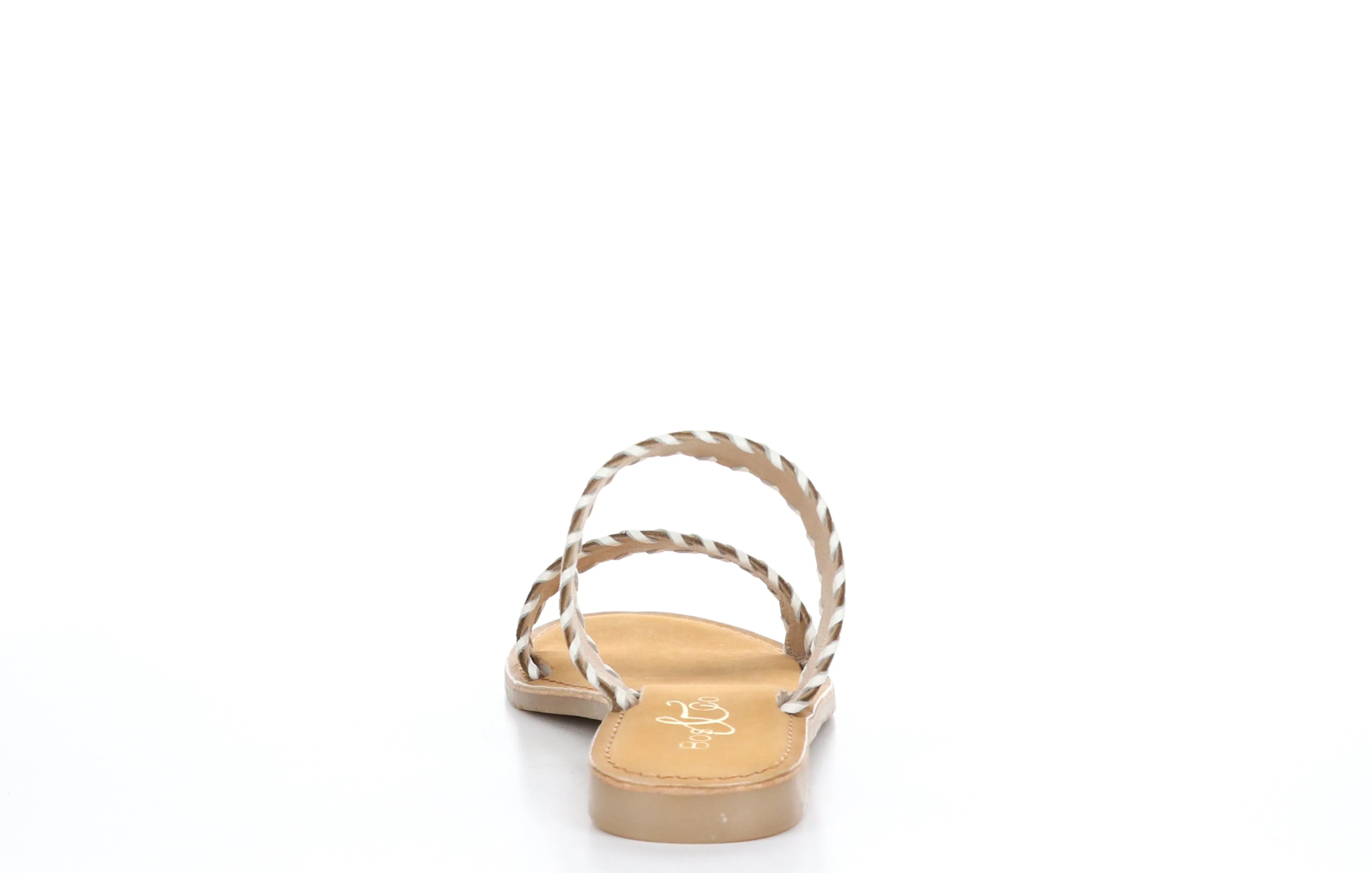 CLARA Brown Flat Sandals