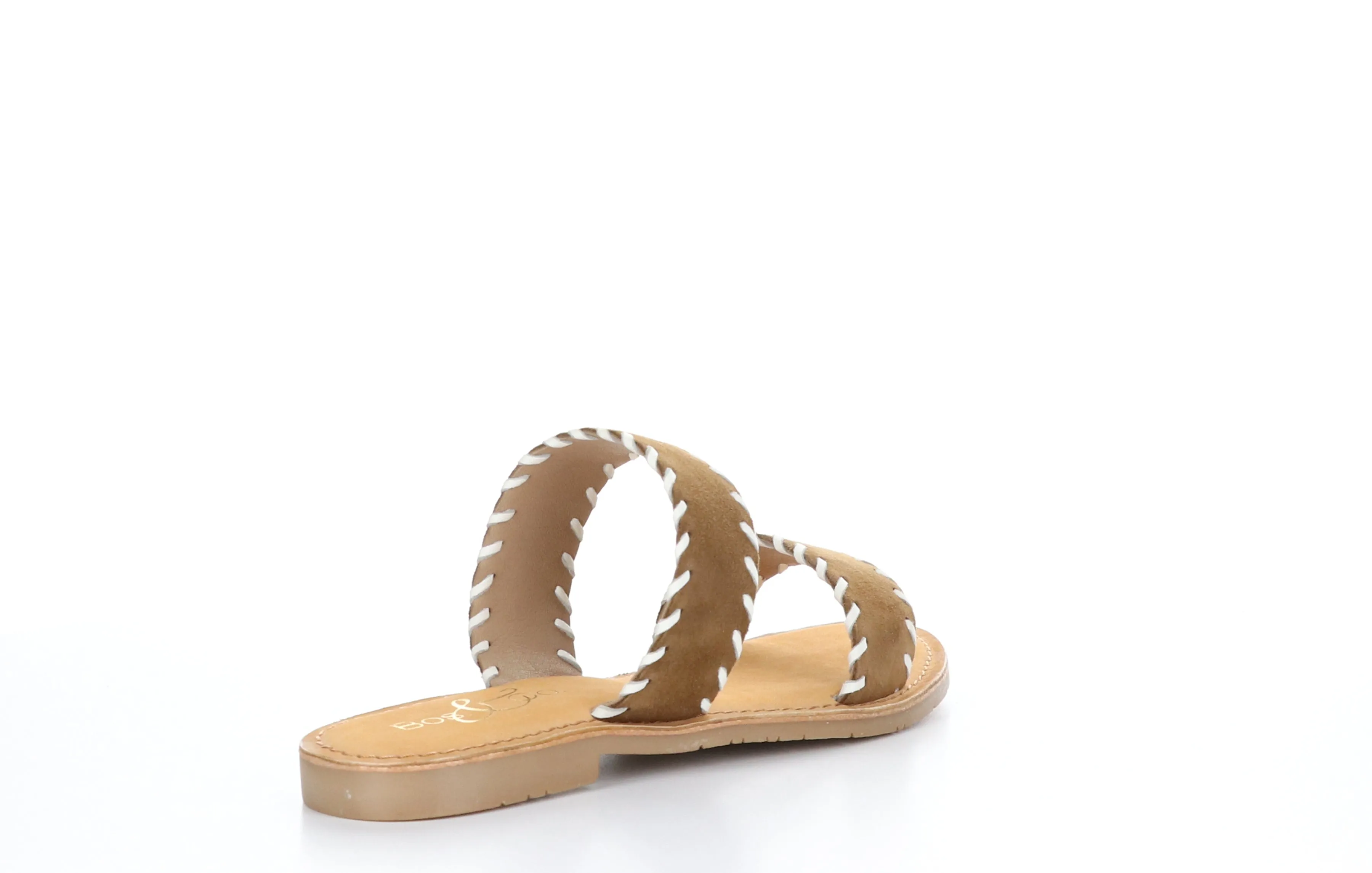 CLARA Brown Flat Sandals