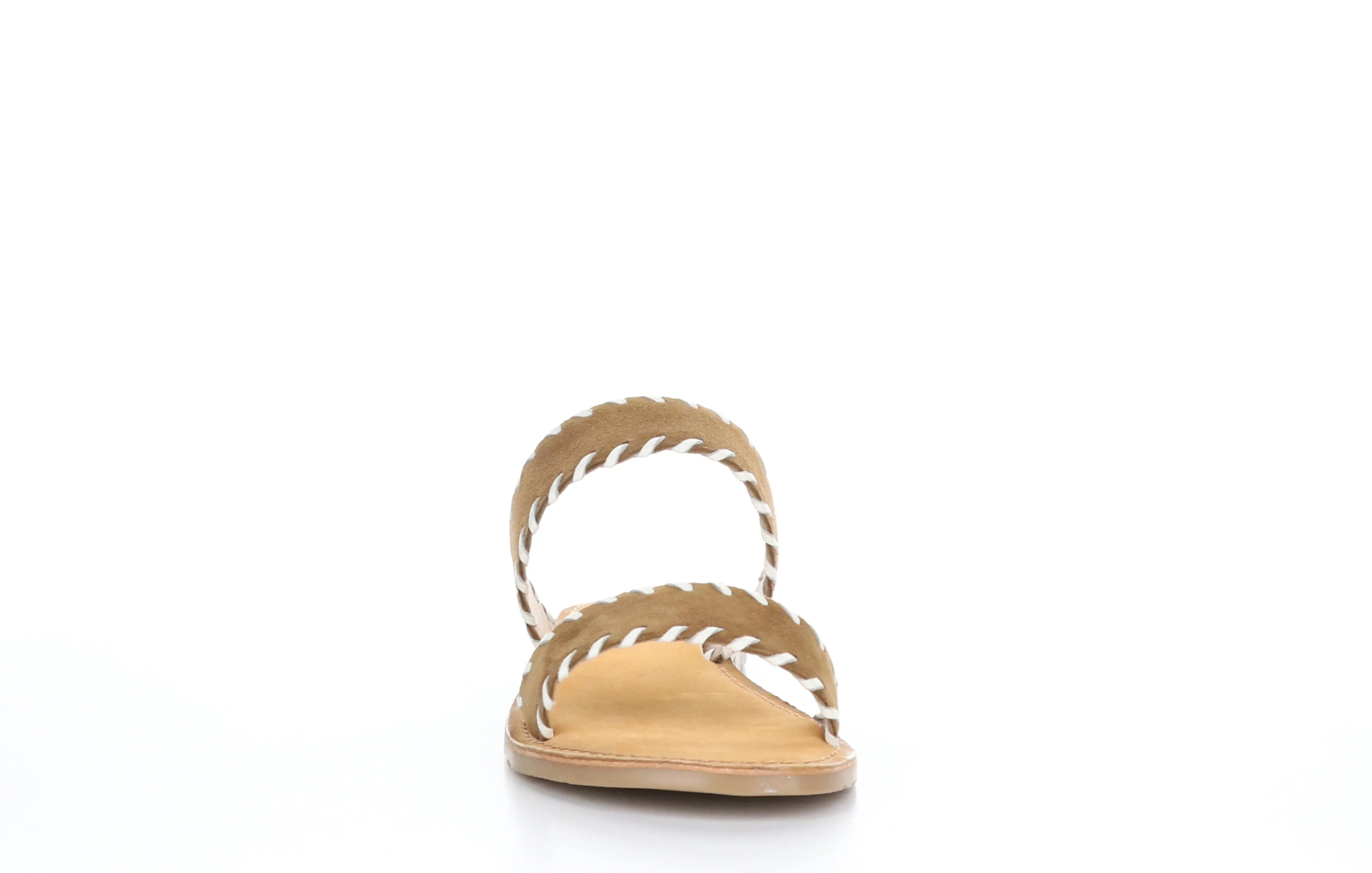 CLARA Brown Flat Sandals