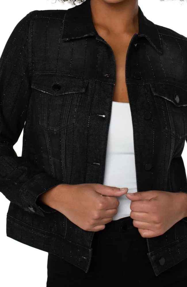 Classic Jean Jacket w Crystals
