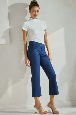 Classic Solid Straight Leg Crop Pants - Full *PREORDER*