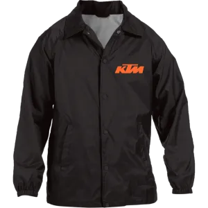 Classic White KTM Motorcycle Nylon Staff Jacket