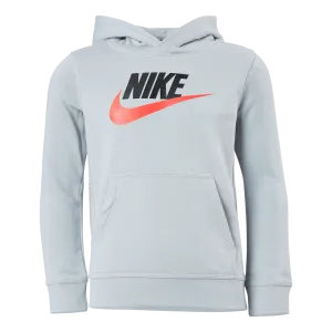 Club Fleece Hoodie Junior Grey/Red