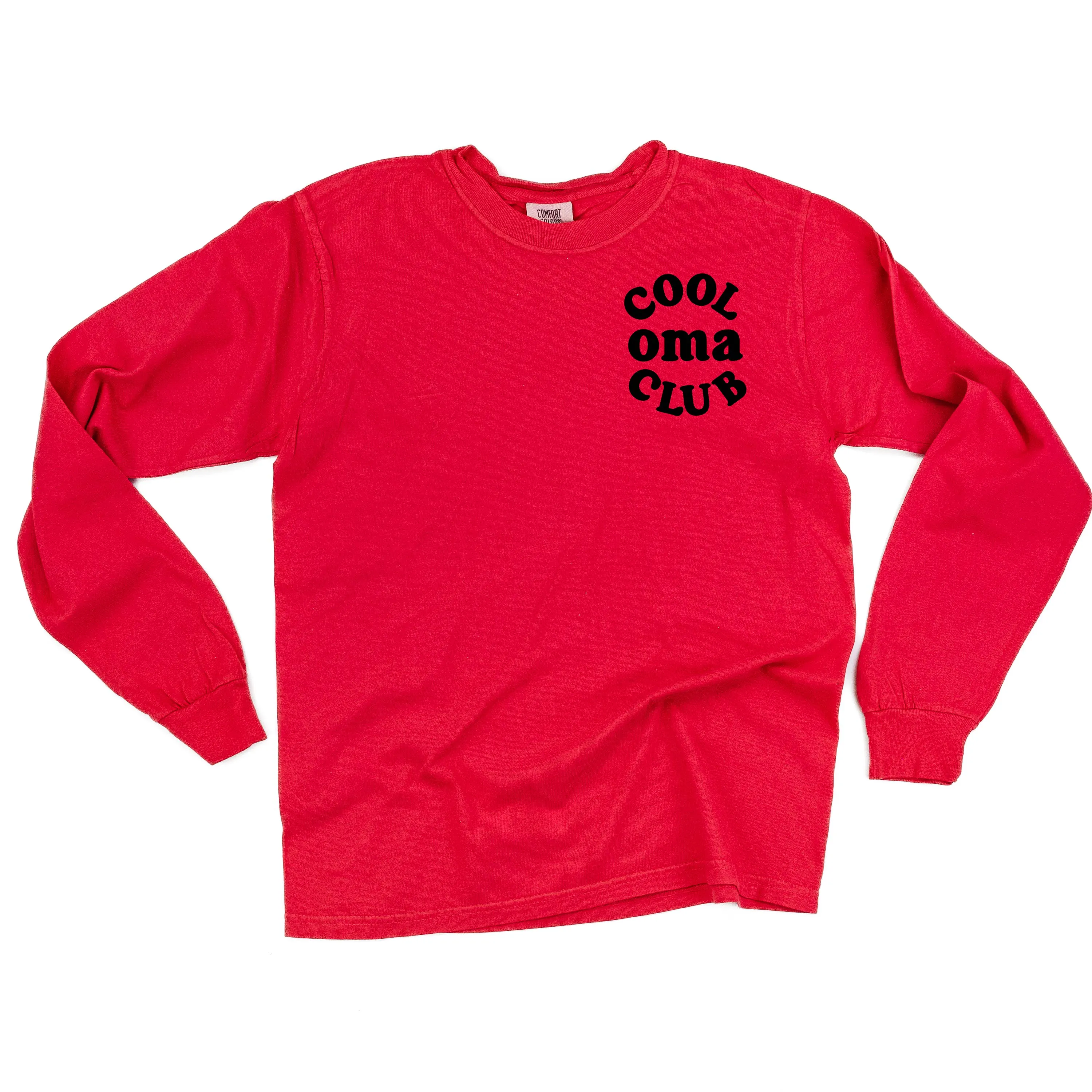 COOL Oma CLUB - Pocket Design - LONG SLEEVE COMFORT COLORS TEE