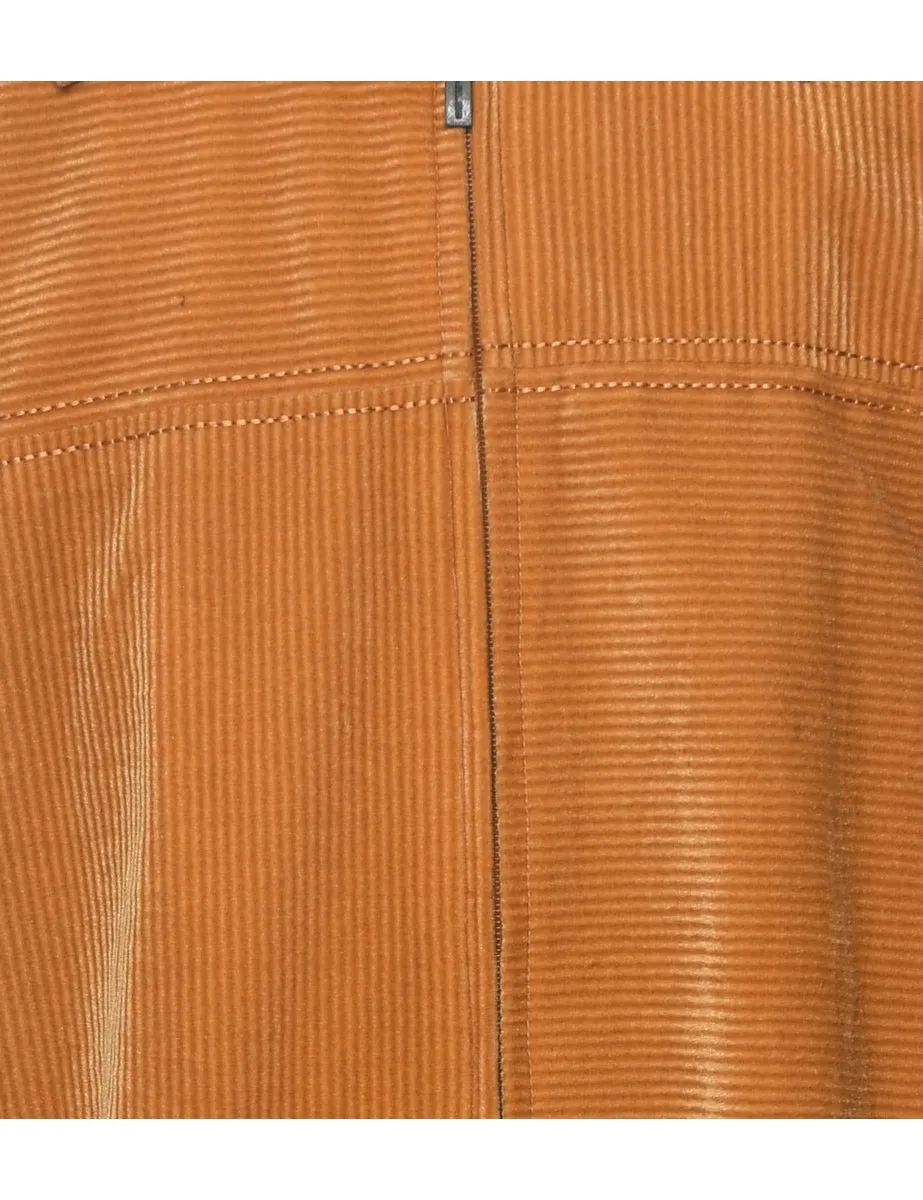 Corduroy Burnt Orange Classic Jacket - XL
