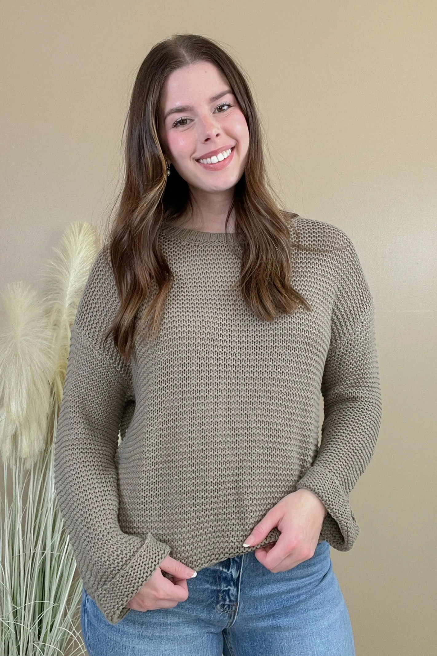 Cozy Lifestyle Chunky Knit Cuff Sweater