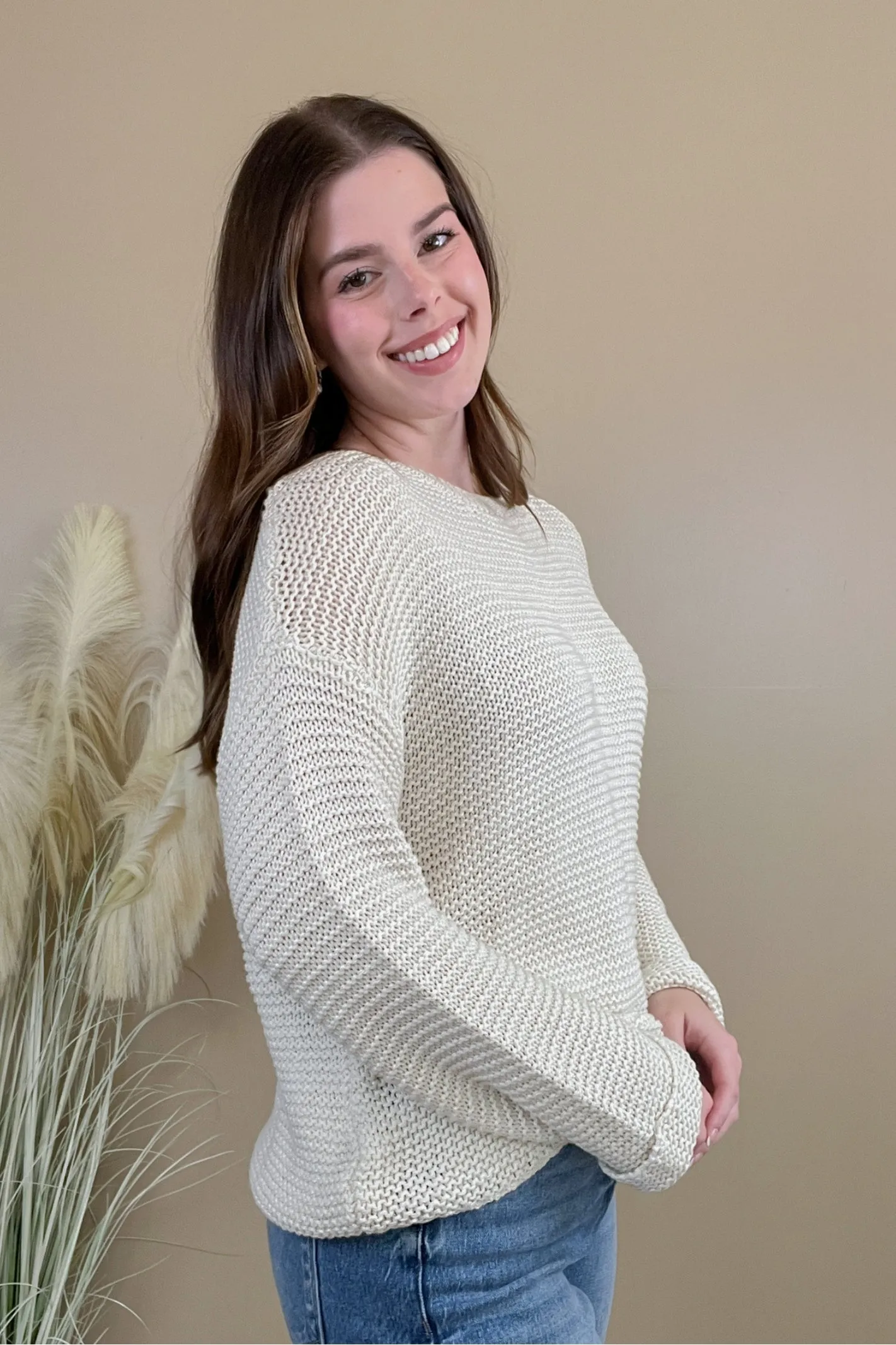 Cozy Lifestyle Chunky Knit Cuff Sweater
