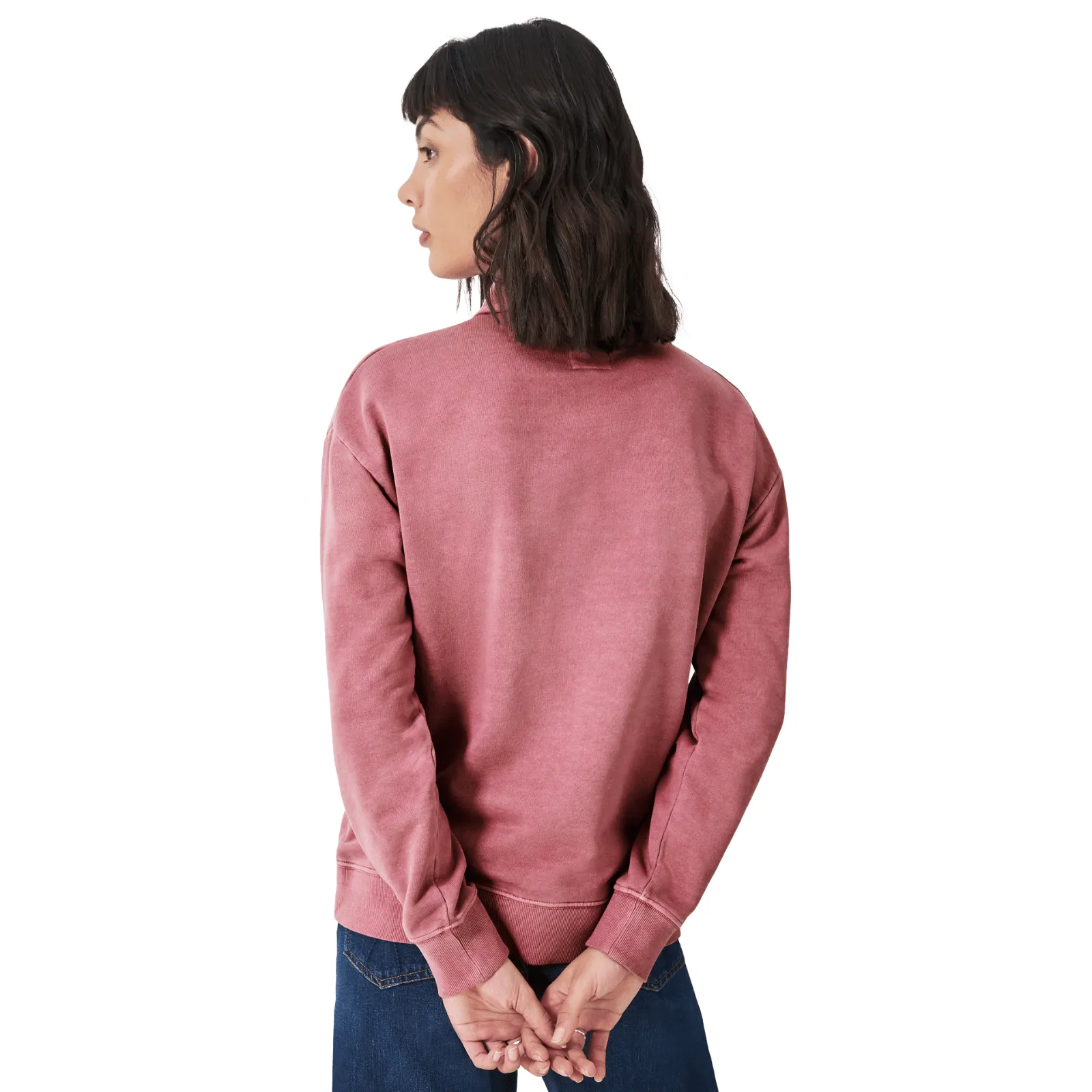 Crew Clothing Womens Pigment Dyed Rugger Sweatshirt