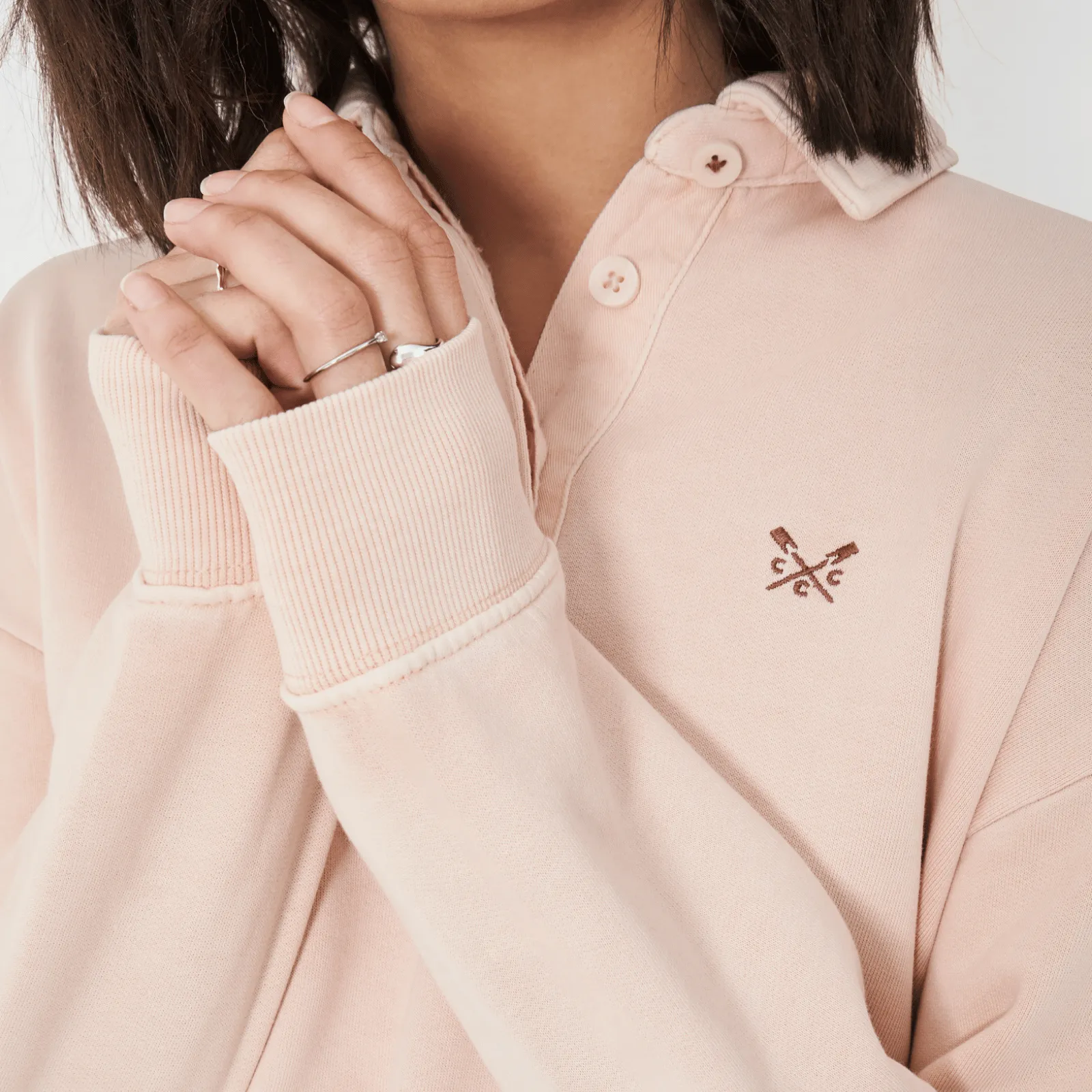 Crew Clothing Womens Pigment Dyed Rugger Sweatshirt
