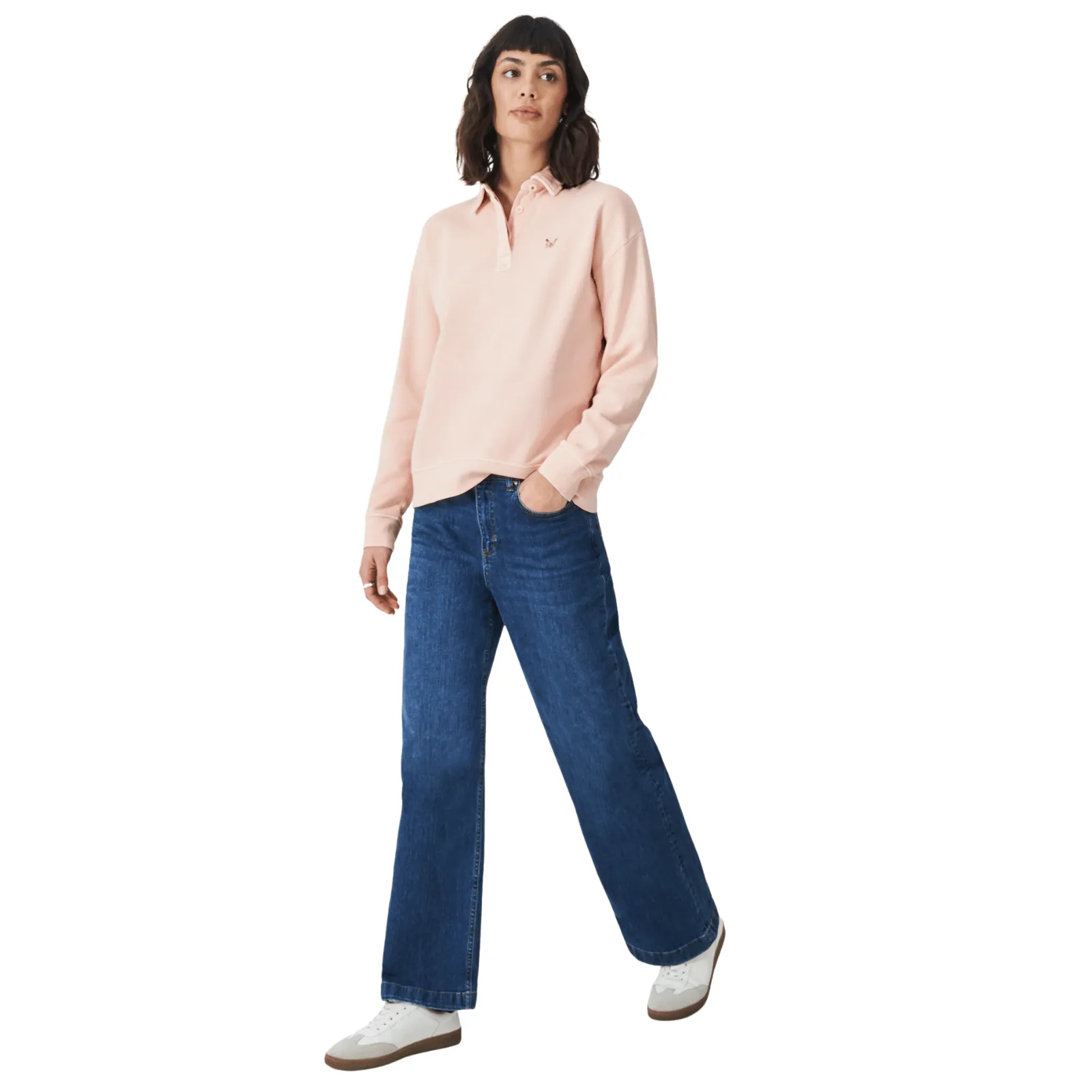 Crew Clothing Womens Pigment Dyed Rugger Sweatshirt