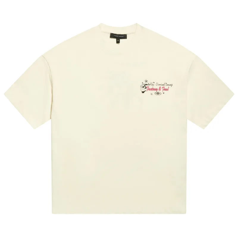 Criminal Damage Fantasy & Fun Tee - Off White