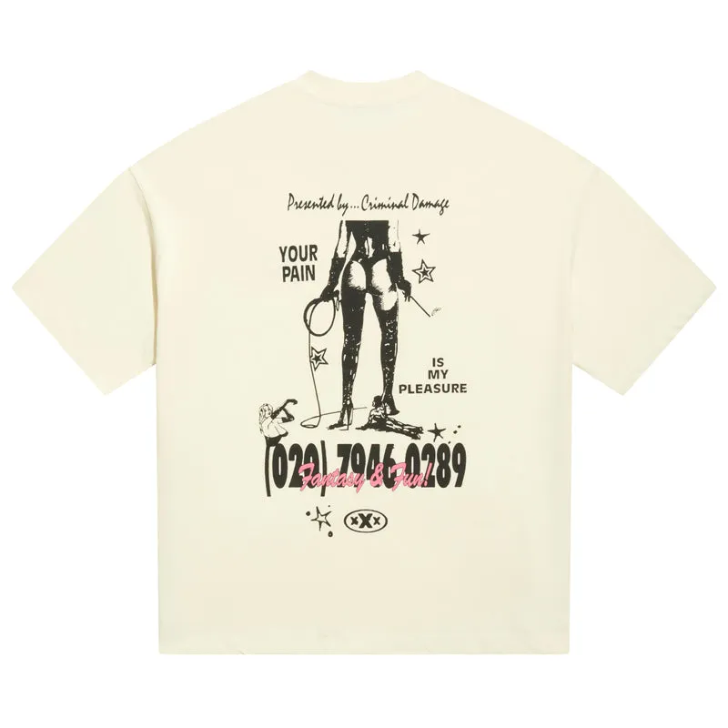 Criminal Damage Fantasy & Fun Tee - Off White