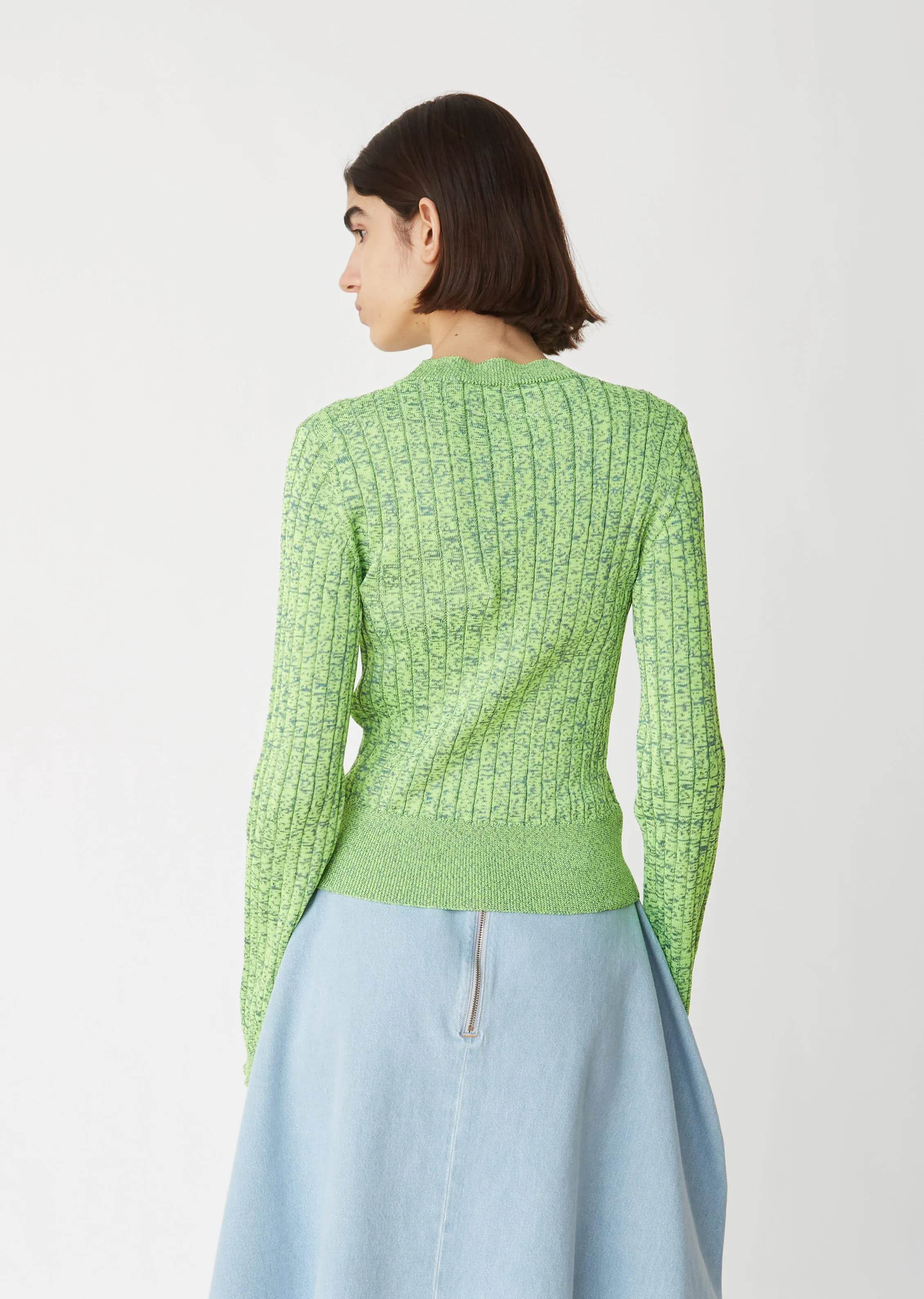 Cropped Long Sleeve Sweater
