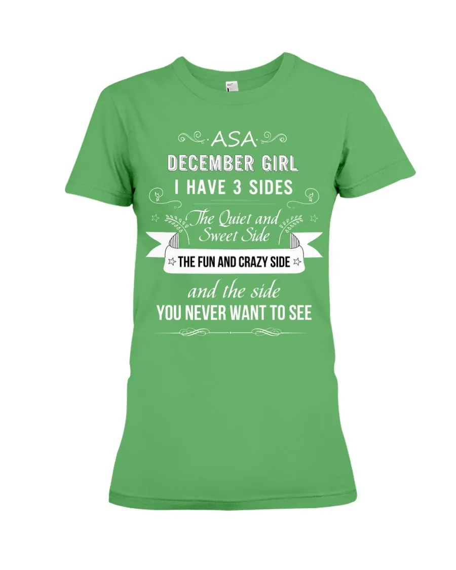 December Girl Fun Quote T-Shirt Ladies Tee