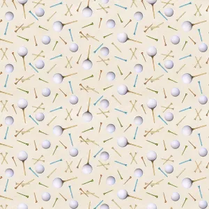 Fore! - Golf Balls & Tees DP Lt Khaki