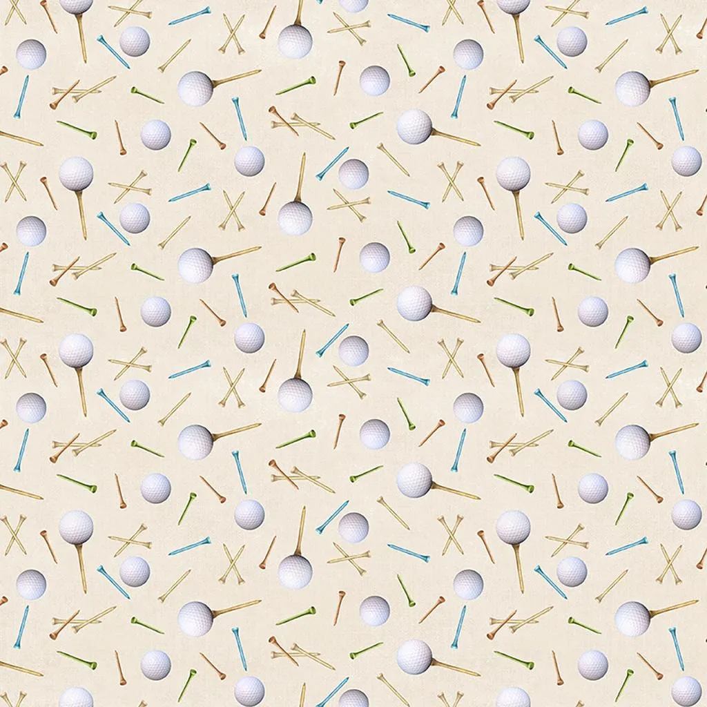 Fore! - Golf Balls & Tees DP Lt Khaki
