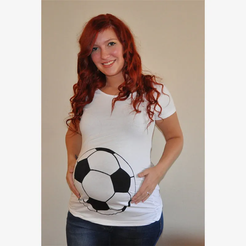 Fun Hand Printed Maternity T-shirt