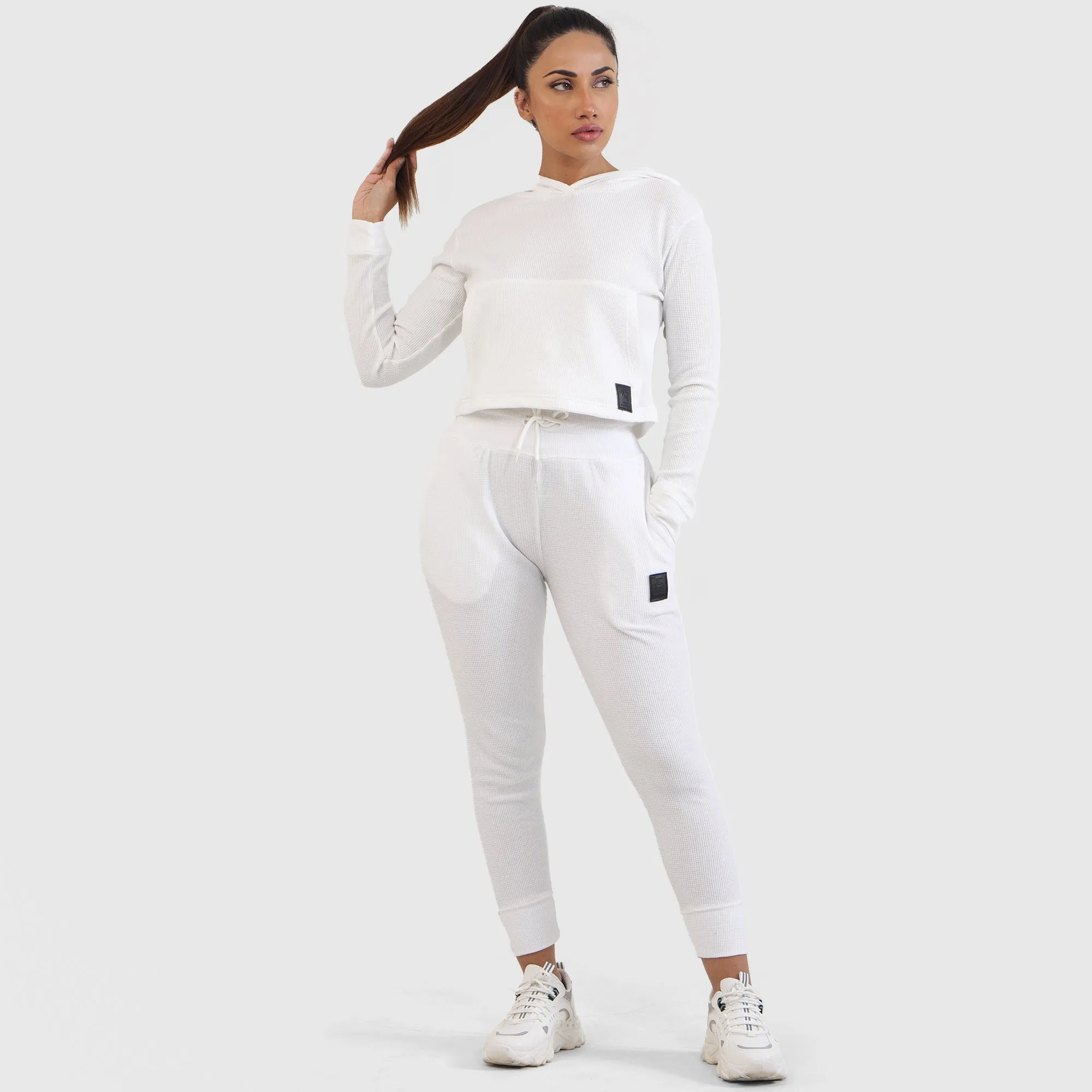 GA Cropped Joggers (White)
