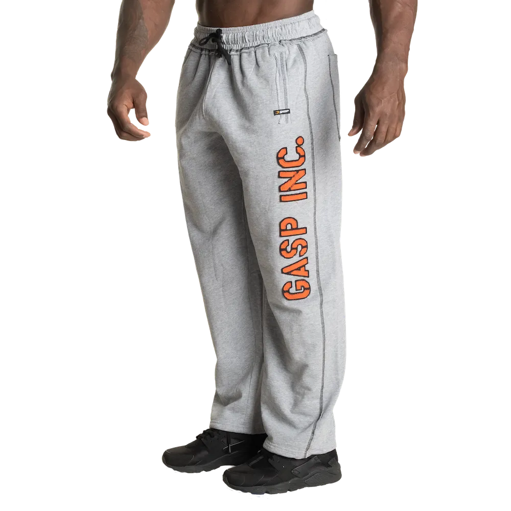 GASP DIVISION SWEATPANTS (Light Grey Melange/Flame) - ملابس رياضية