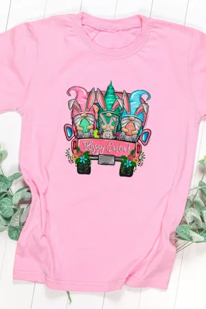 Gnomes Happy Easter Short Sleeve Relaxed Fit T-Shirt