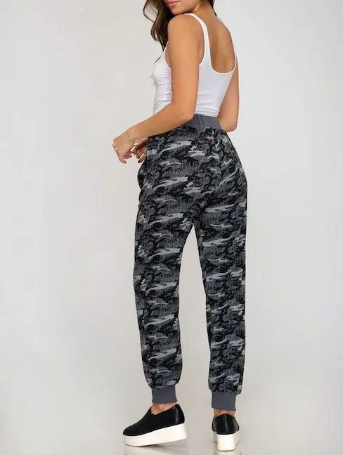 Gray Camo Joggers