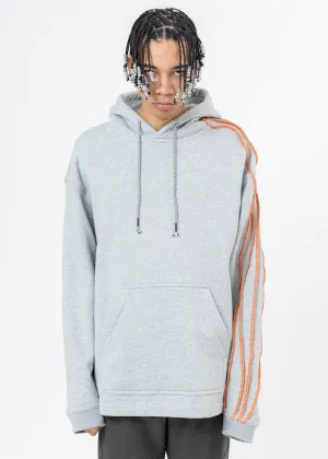 Grey Pinched Seams Hoodie