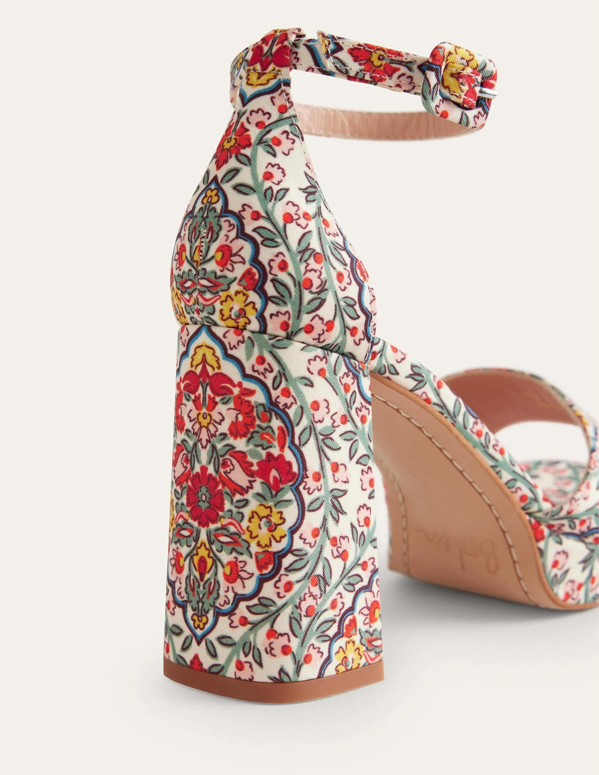 Heeled Platform Sandals-Multi, Vine Terrace