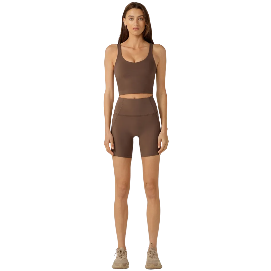 Hi-Fold No Ride Bike Short - Chocolate