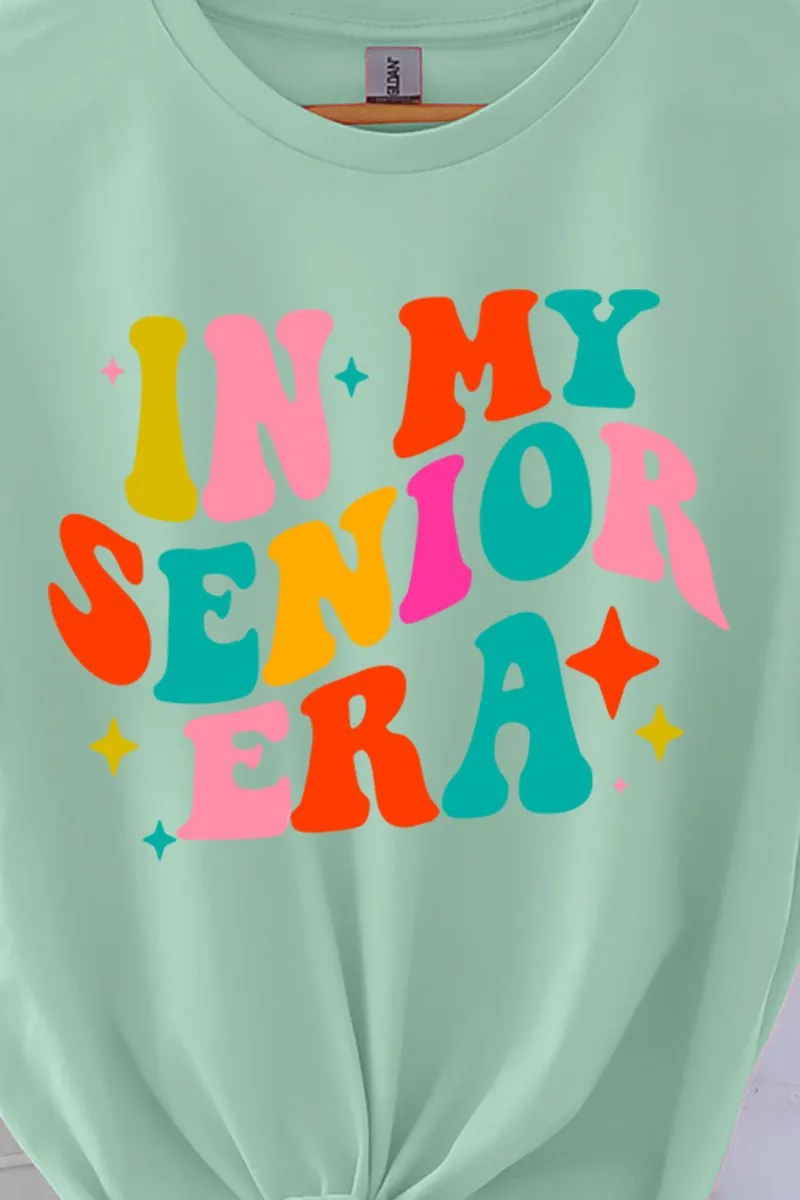 In My Senior Era Colorful Short Sleeve Relaxed Fit T-Shirt