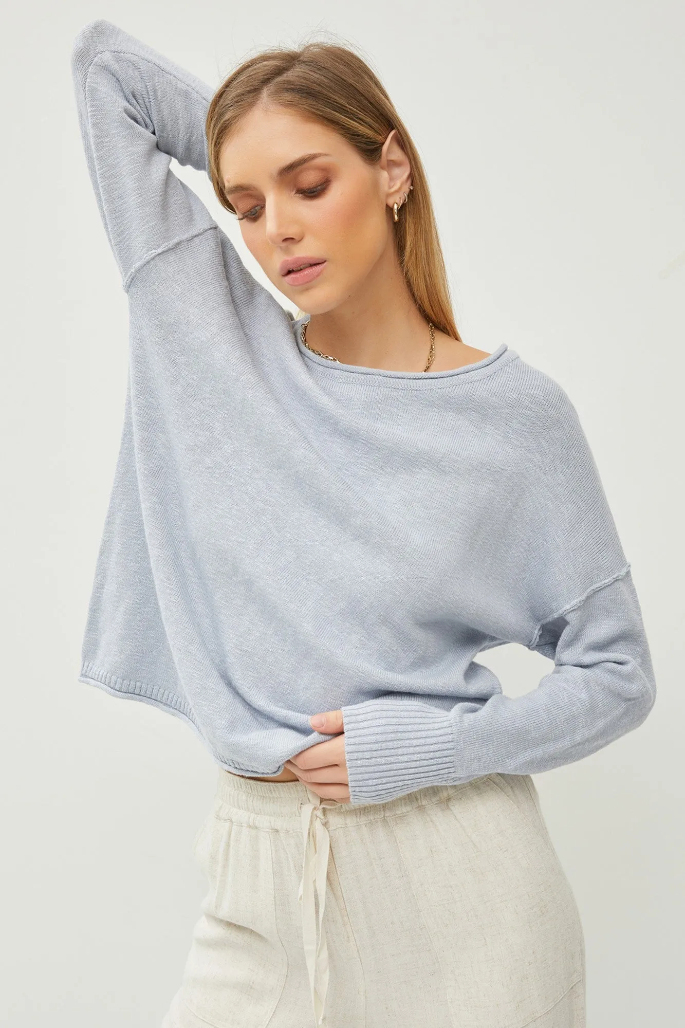 Inside Out Drop Shoulder Sweater