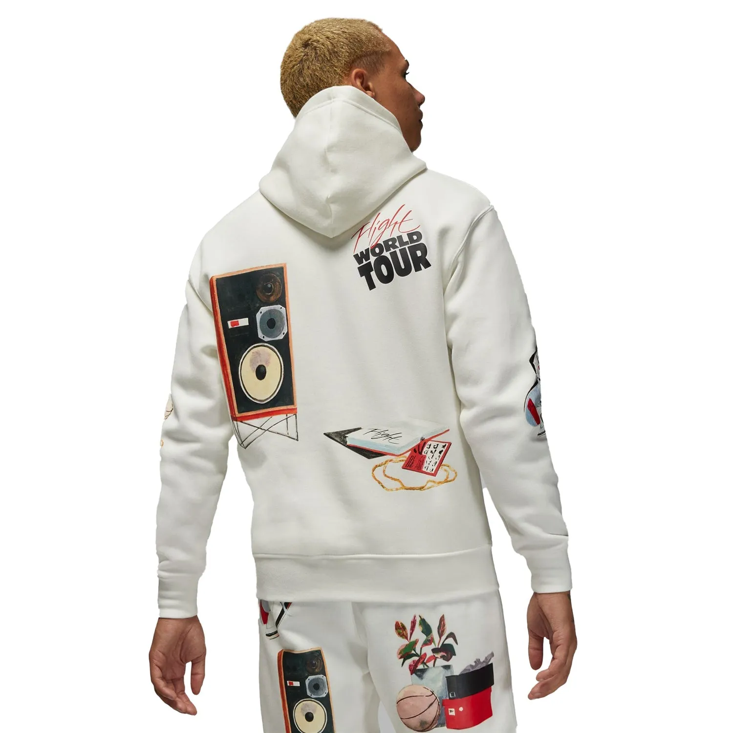 Jordan Artist Series by Jacob Rochester Men's Hoodie Sail-Black-University Red