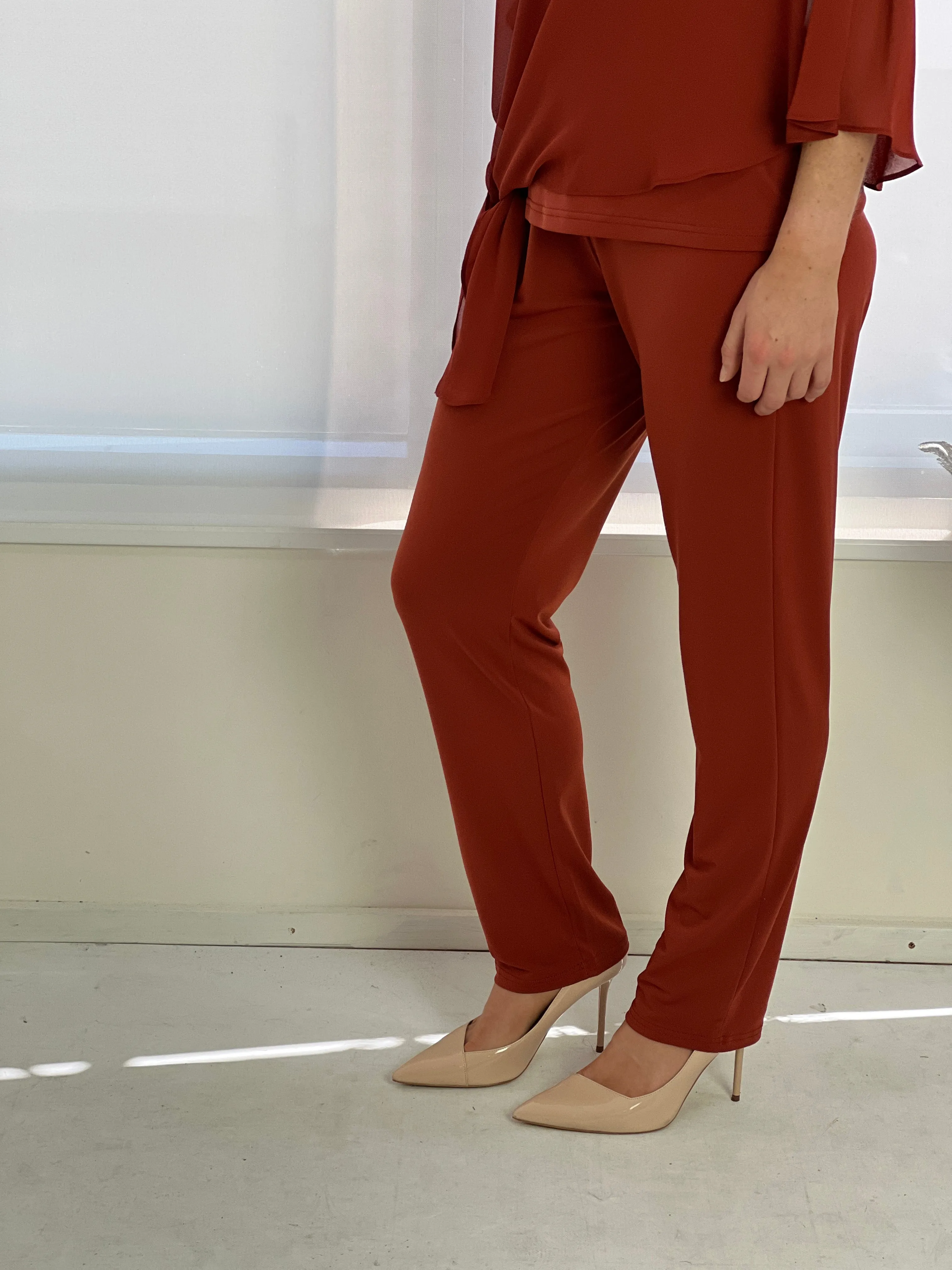 Juno Rust Jersey Pants
